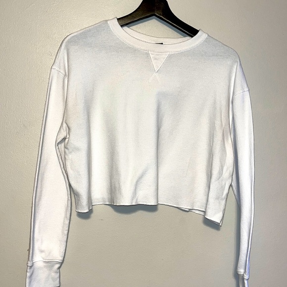 wild fable Tops - Wild Fable Women’s Waffle Crop Shirt